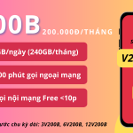 Đăng ký gói cước V200B Viettel có ngay data và gọi siêu hấp dẫn