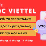 Đăng ký gói cước V70C Viettel 70K có 15GB và gọi free không giới hạn