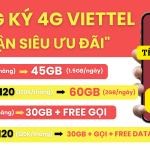 Cách đăng ký 4G Viettel theo ngày, theo tháng, theo năm