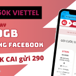 Đăng ký gói FB50K Viettel miễn phí 50GB dùng Facebook